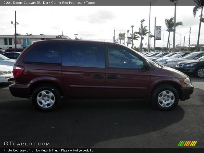 Dark Garnet Red Pearlcoat / Taupe 2001 Dodge Caravan SE