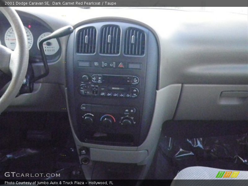 Dark Garnet Red Pearlcoat / Taupe 2001 Dodge Caravan SE