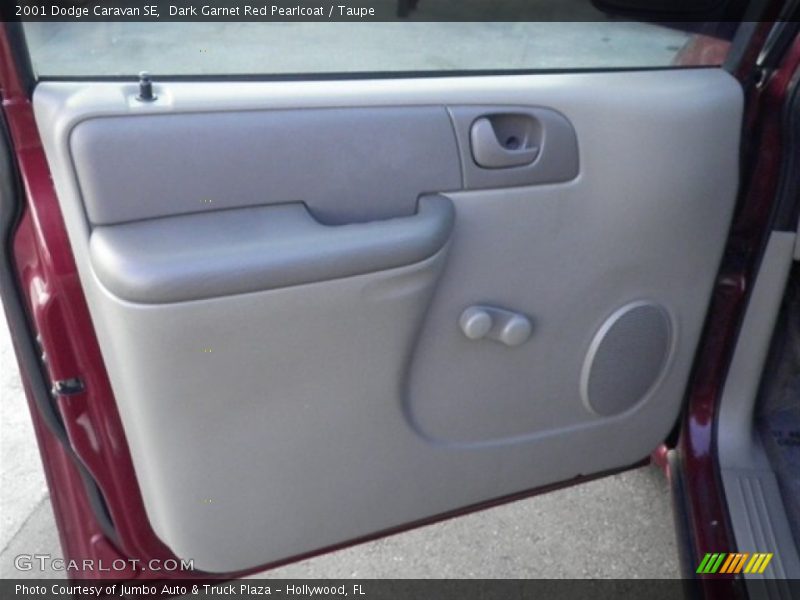 Dark Garnet Red Pearlcoat / Taupe 2001 Dodge Caravan SE