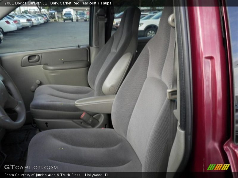 Dark Garnet Red Pearlcoat / Taupe 2001 Dodge Caravan SE