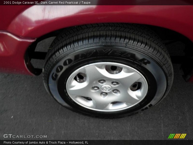 Dark Garnet Red Pearlcoat / Taupe 2001 Dodge Caravan SE