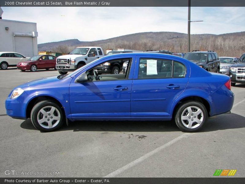 Blue Flash Metallic / Gray 2008 Chevrolet Cobalt LS Sedan