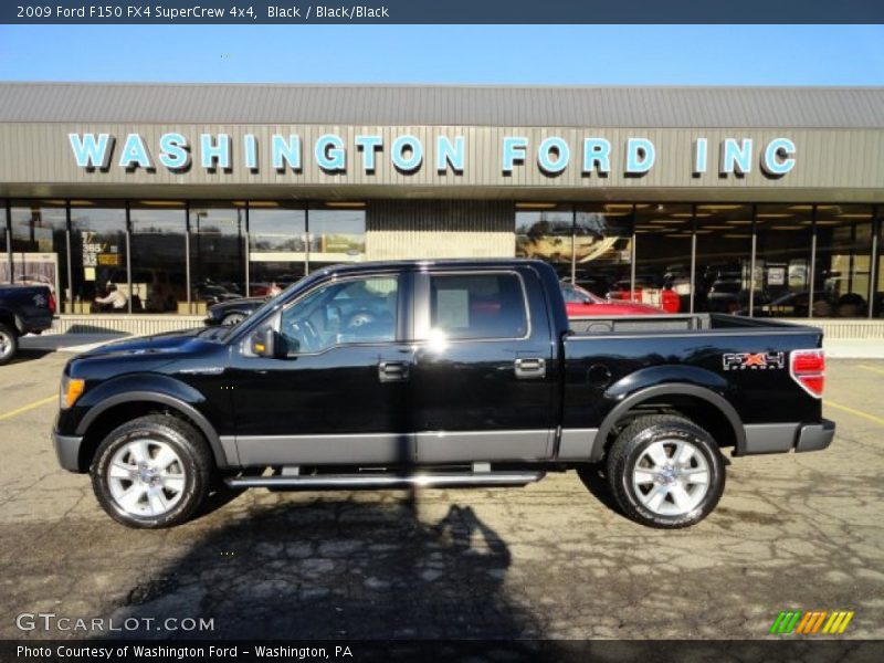 Black / Black/Black 2009 Ford F150 FX4 SuperCrew 4x4