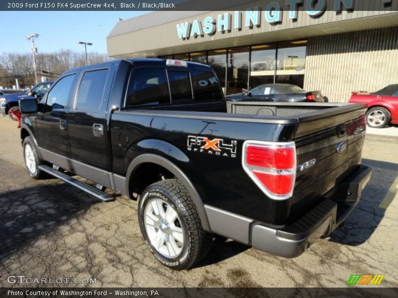 Black / Black/Black 2009 Ford F150 FX4 SuperCrew 4x4