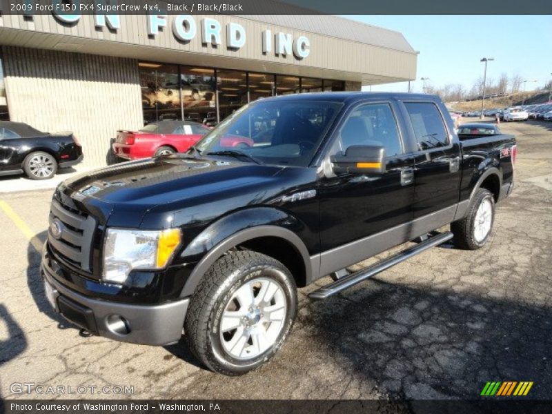 Black / Black/Black 2009 Ford F150 FX4 SuperCrew 4x4