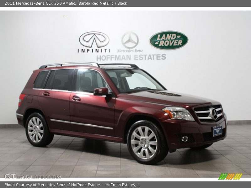 Barolo Red Metallic / Black 2011 Mercedes-Benz GLK 350 4Matic