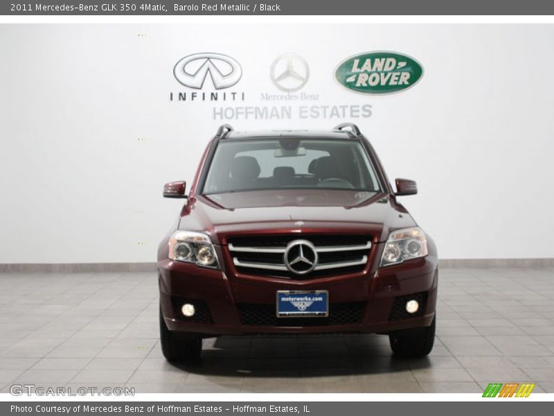 Barolo Red Metallic / Black 2011 Mercedes-Benz GLK 350 4Matic