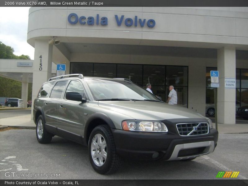 Willow Green Metallic / Taupe 2006 Volvo XC70 AWD