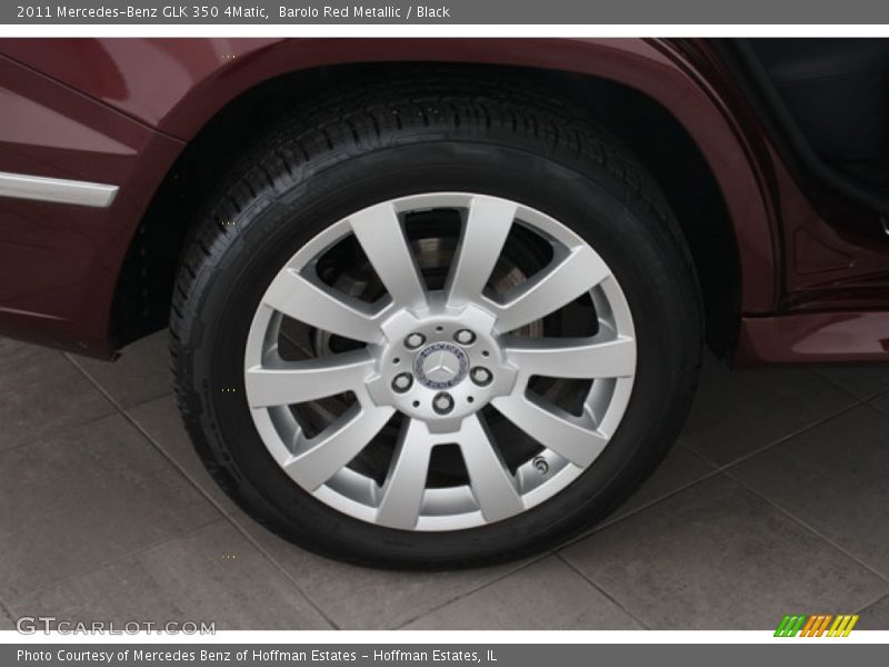 Barolo Red Metallic / Black 2011 Mercedes-Benz GLK 350 4Matic