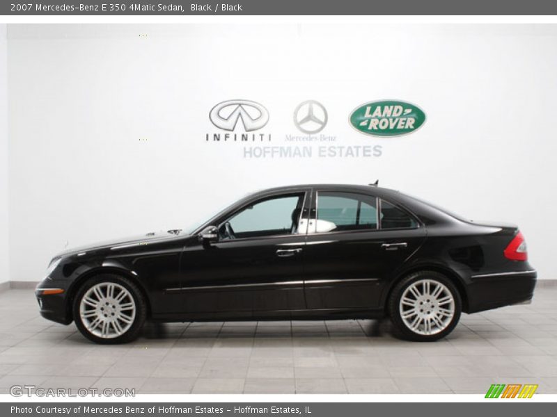 Black / Black 2007 Mercedes-Benz E 350 4Matic Sedan