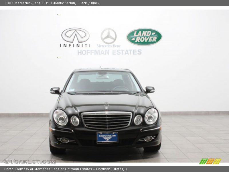 Black / Black 2007 Mercedes-Benz E 350 4Matic Sedan