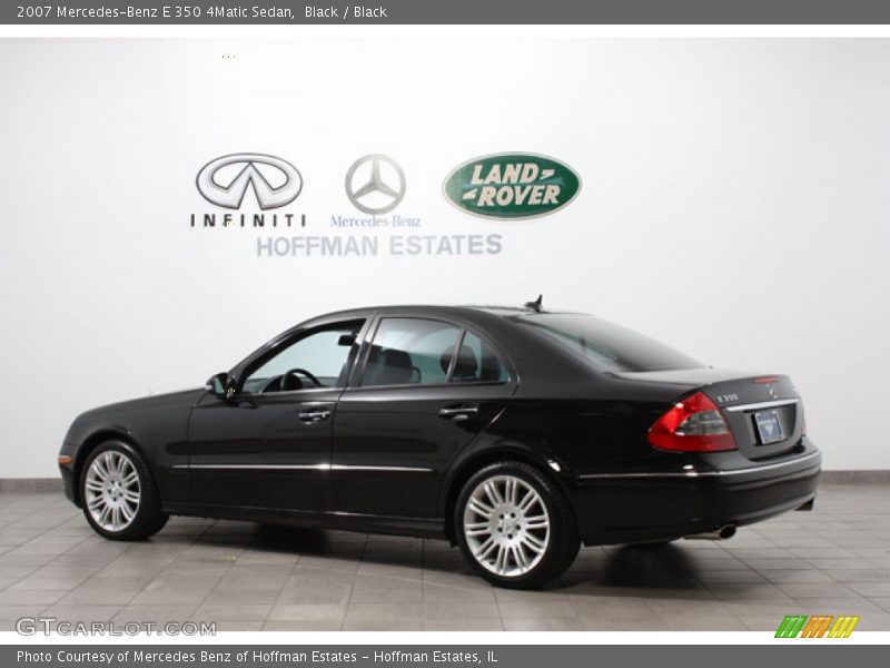 Black / Black 2007 Mercedes-Benz E 350 4Matic Sedan