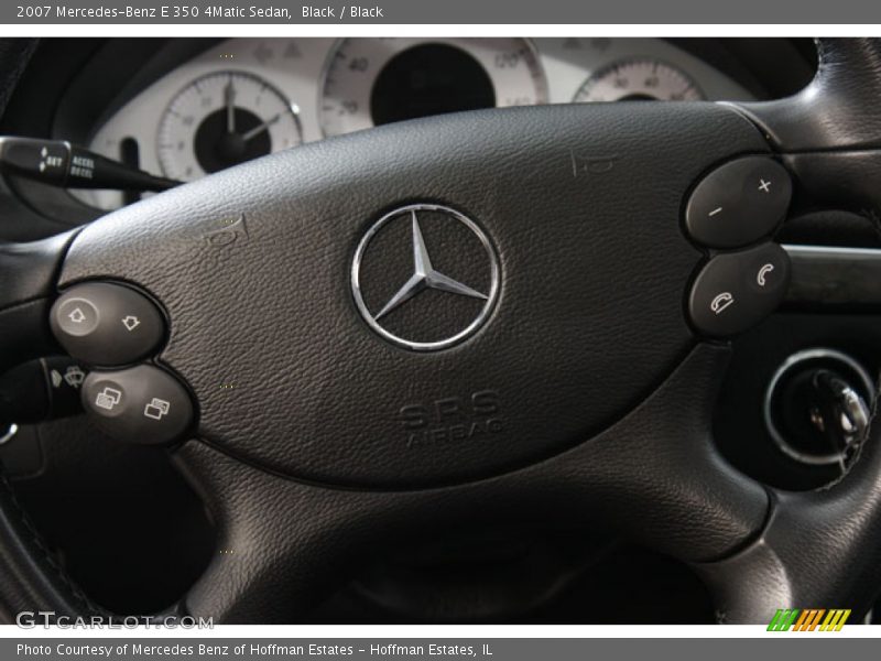 Black / Black 2007 Mercedes-Benz E 350 4Matic Sedan