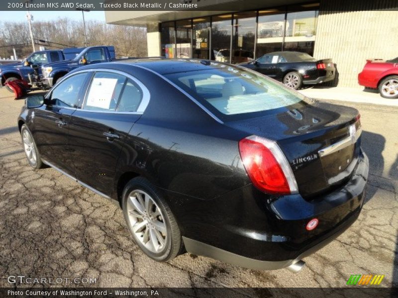 Tuxedo Black Metallic / Cashmere 2009 Lincoln MKS AWD Sedan