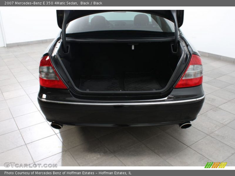 Black / Black 2007 Mercedes-Benz E 350 4Matic Sedan
