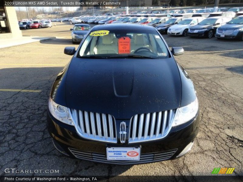 Tuxedo Black Metallic / Cashmere 2009 Lincoln MKS AWD Sedan