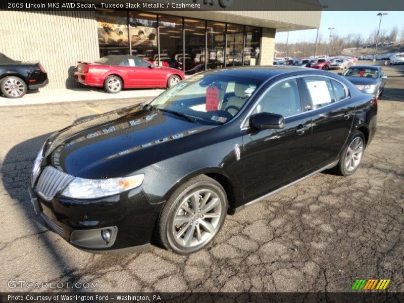 Tuxedo Black Metallic / Cashmere 2009 Lincoln MKS AWD Sedan