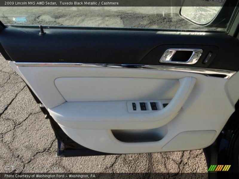Tuxedo Black Metallic / Cashmere 2009 Lincoln MKS AWD Sedan