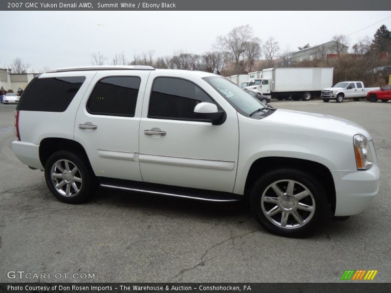 Summit White / Ebony Black 2007 GMC Yukon Denali AWD