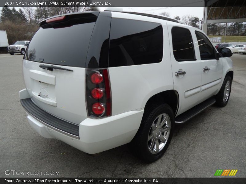 Summit White / Ebony Black 2007 GMC Yukon Denali AWD