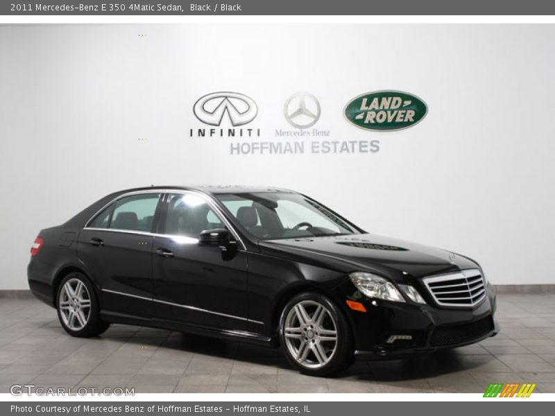 Black / Black 2011 Mercedes-Benz E 350 4Matic Sedan