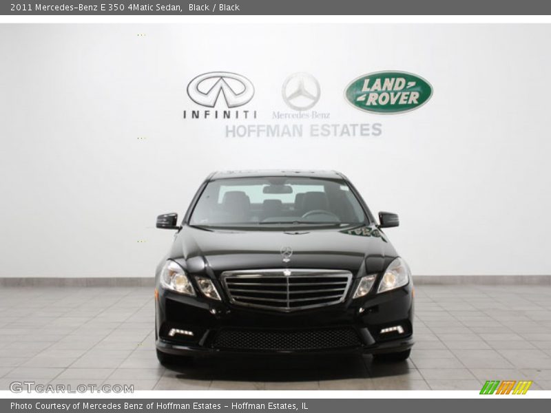 Black / Black 2011 Mercedes-Benz E 350 4Matic Sedan