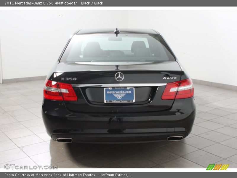 Black / Black 2011 Mercedes-Benz E 350 4Matic Sedan