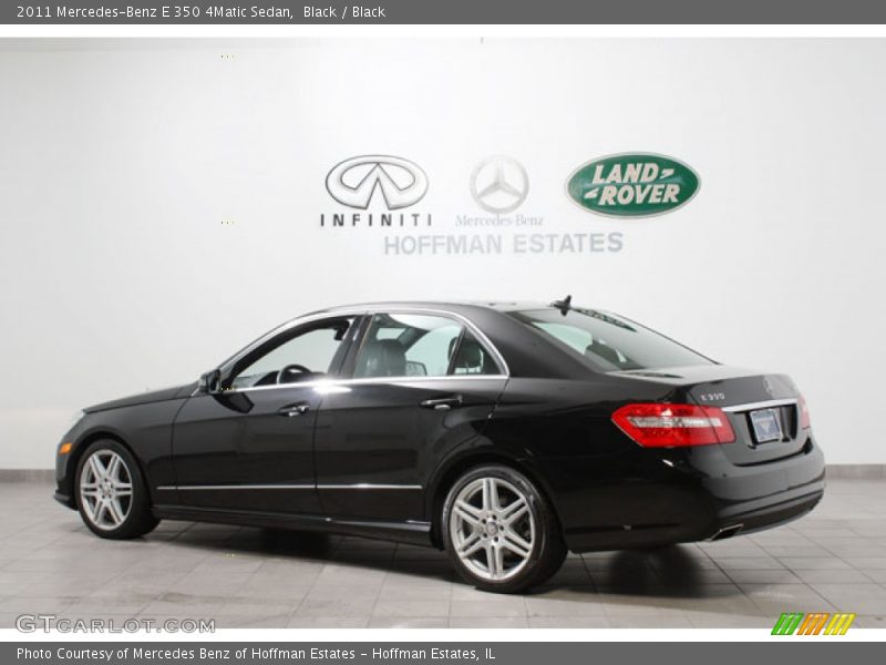 Black / Black 2011 Mercedes-Benz E 350 4Matic Sedan