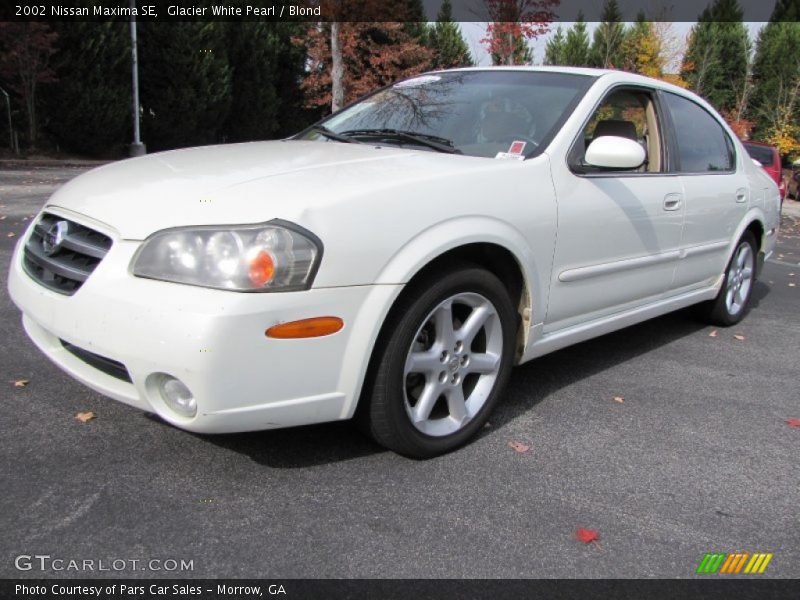 Glacier White Pearl / Blond 2002 Nissan Maxima SE