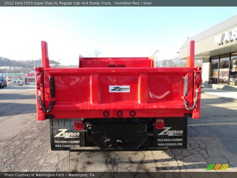Vermillion Red / Steel 2012 Ford F350 Super Duty XL Regular Cab 4x4 Dump Truck