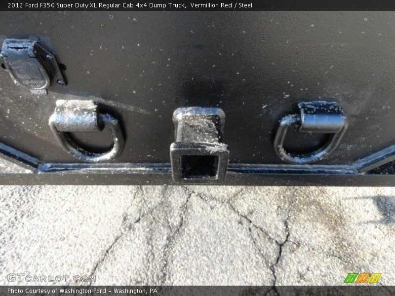 Vermillion Red / Steel 2012 Ford F350 Super Duty XL Regular Cab 4x4 Dump Truck