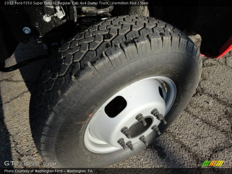 Vermillion Red / Steel 2012 Ford F350 Super Duty XL Regular Cab 4x4 Dump Truck