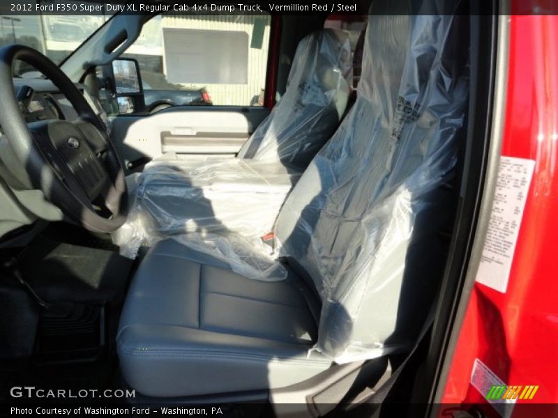 Vermillion Red / Steel 2012 Ford F350 Super Duty XL Regular Cab 4x4 Dump Truck
