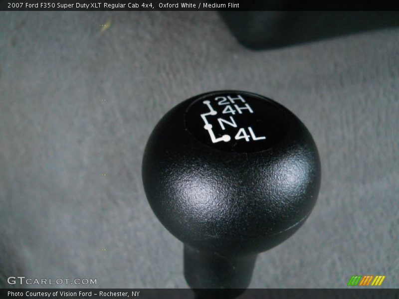 Oxford White / Medium Flint 2007 Ford F350 Super Duty XLT Regular Cab 4x4