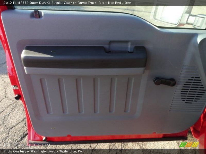 Vermillion Red / Steel 2012 Ford F350 Super Duty XL Regular Cab 4x4 Dump Truck