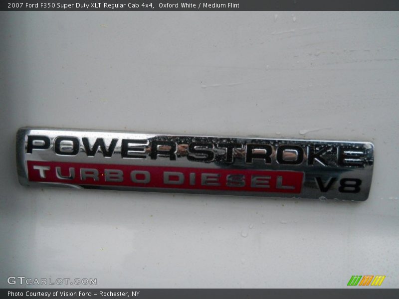 Oxford White / Medium Flint 2007 Ford F350 Super Duty XLT Regular Cab 4x4