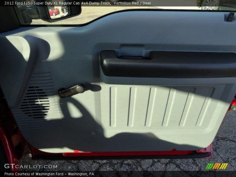 Vermillion Red / Steel 2012 Ford F350 Super Duty XL Regular Cab 4x4 Dump Truck