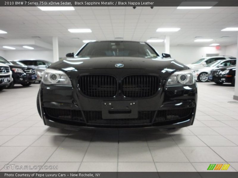 Black Sapphire Metallic / Black Nappa Leather 2010 BMW 7 Series 750i xDrive Sedan
