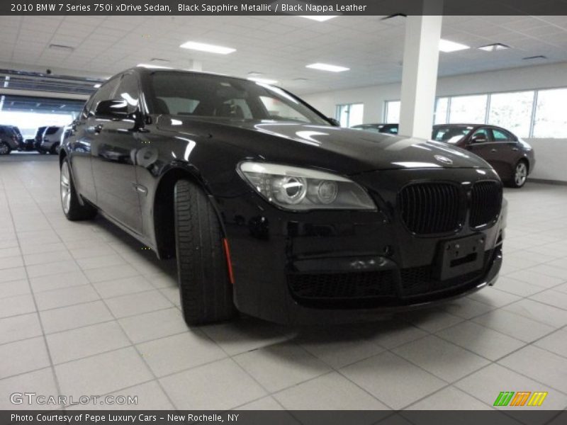 Black Sapphire Metallic / Black Nappa Leather 2010 BMW 7 Series 750i xDrive Sedan