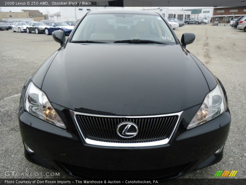 Obsidian Black / Black 2008 Lexus IS 250 AWD
