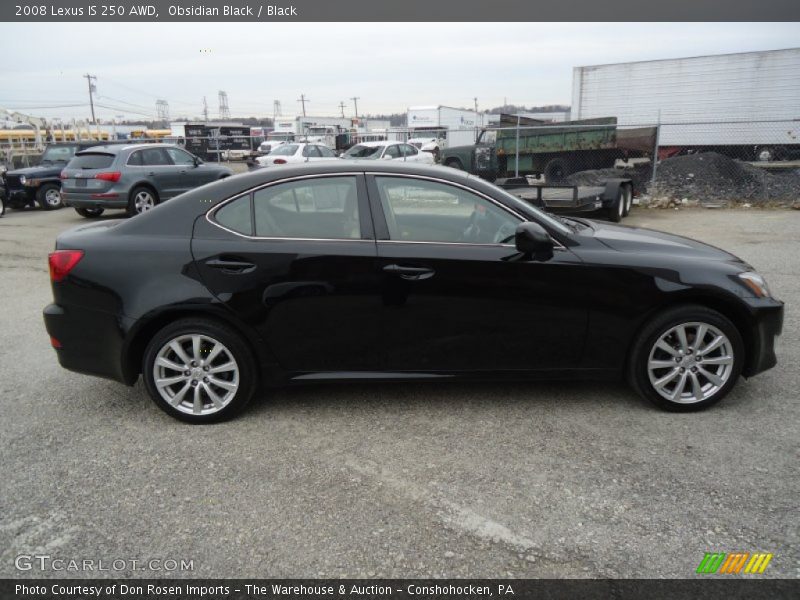 Obsidian Black / Black 2008 Lexus IS 250 AWD