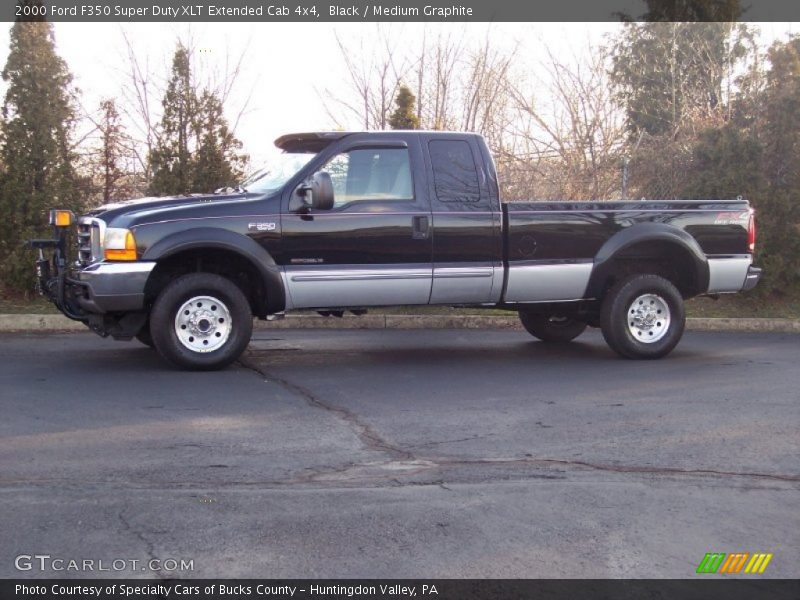 Black / Medium Graphite 2000 Ford F350 Super Duty XLT Extended Cab 4x4