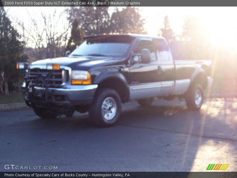 Black / Medium Graphite 2000 Ford F350 Super Duty XLT Extended Cab 4x4