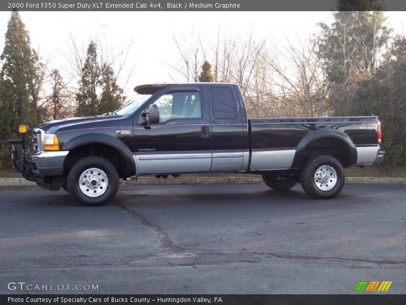 Black / Medium Graphite 2000 Ford F350 Super Duty XLT Extended Cab 4x4