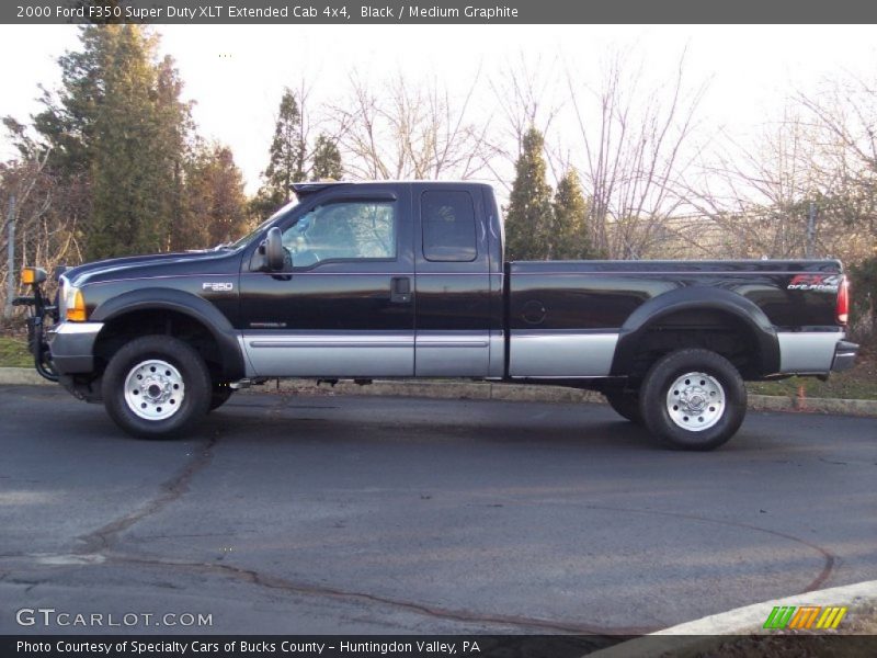 Black / Medium Graphite 2000 Ford F350 Super Duty XLT Extended Cab 4x4