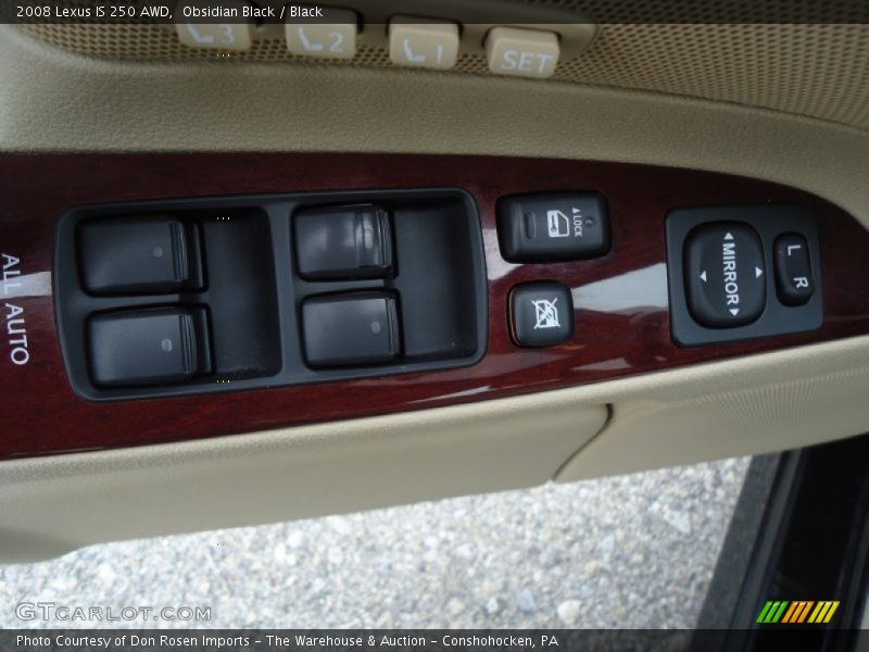 Obsidian Black / Black 2008 Lexus IS 250 AWD