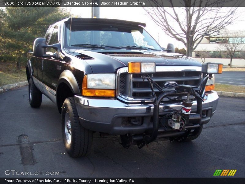 Black / Medium Graphite 2000 Ford F350 Super Duty XLT Extended Cab 4x4