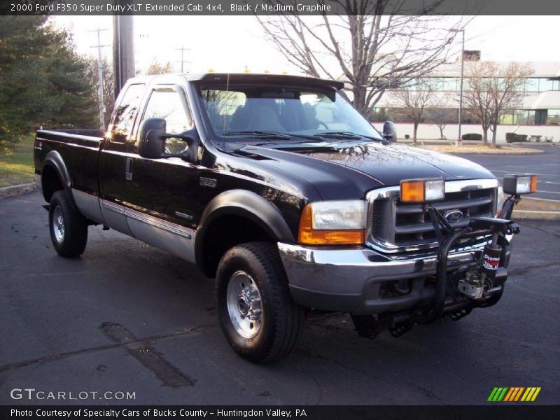 Black / Medium Graphite 2000 Ford F350 Super Duty XLT Extended Cab 4x4