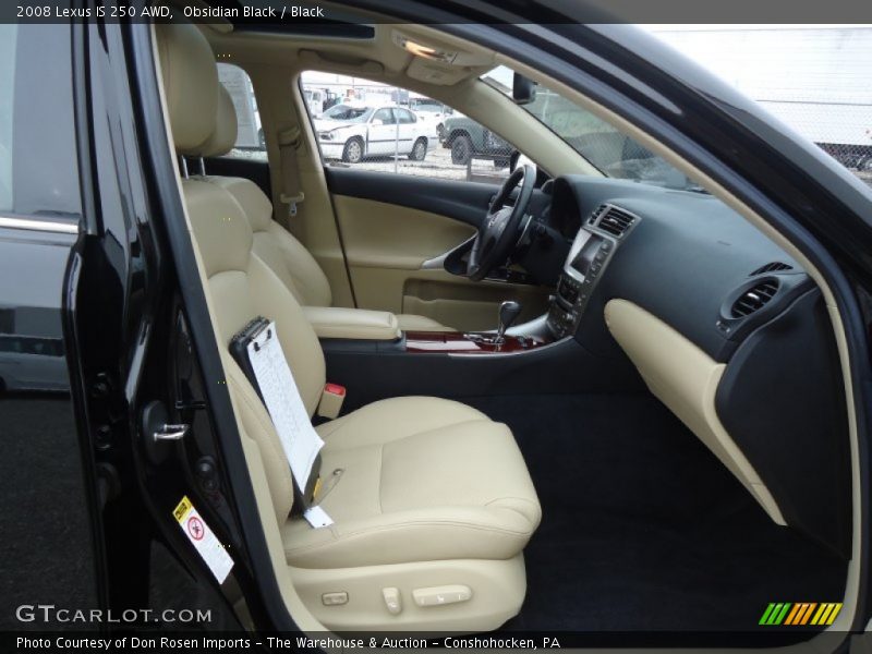 Obsidian Black / Black 2008 Lexus IS 250 AWD