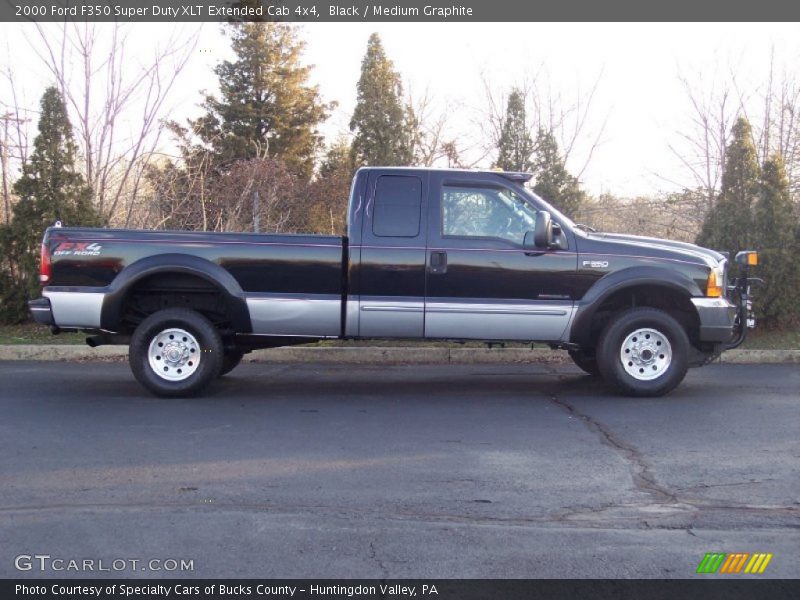 Black / Medium Graphite 2000 Ford F350 Super Duty XLT Extended Cab 4x4
